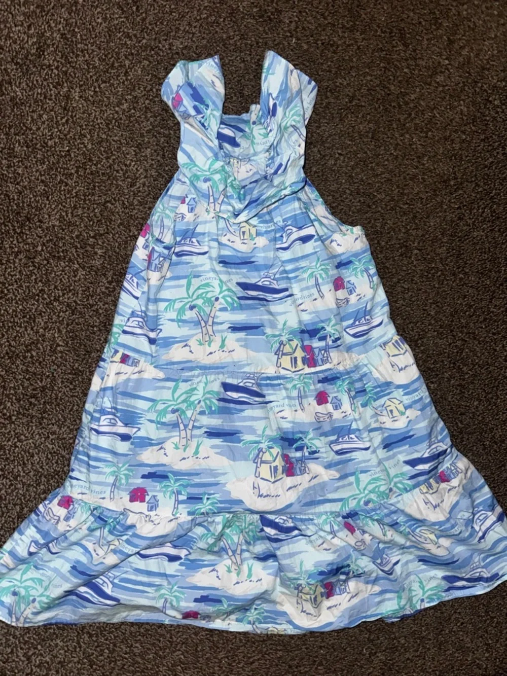 Vineyard Vines Dress XL 14/16 Beach Target Blue Girls